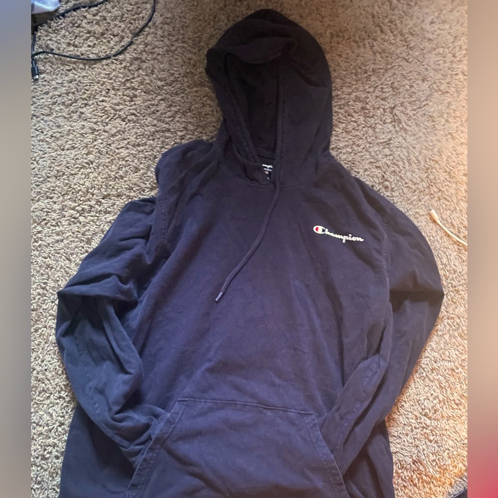 Black Champion Lightweight Hoodie